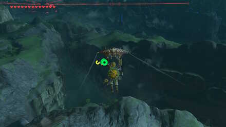 The Legend of Zelda Breath of the Wild (BotW) Gliding to Mount Lanayru