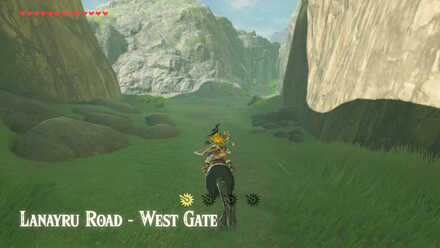 The Legend of Zelda Breath of the Wild (BotW) Lanayru Road - West Gate