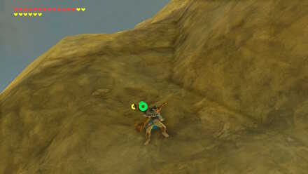 The Legend of Zelda Breath of the Wild (BotW) Climbing cliff