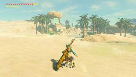 The Legend of Zelda Breath of the Wild (BotW) Shield surfing to Kara Kara Bazaar