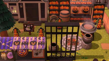 ACNH - Yuka - Pumpkin Shelves