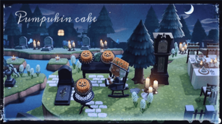 ACNH - Hakoirifuufu Hako Hako - Pumpkin Cake