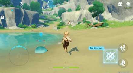 Genshin - Mobile - Tap to Use Normal Attack