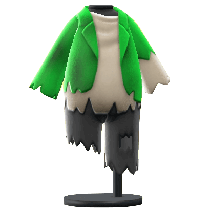 The Green version of Raggedy Outfit