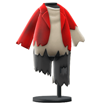 The Red version of Raggedy Outfit