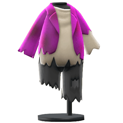 The Purple version of Raggedy Outfit