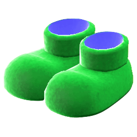 The Green version of Flashy Animal Boots