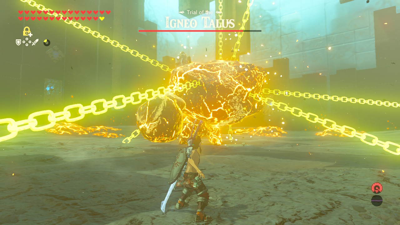 BOTW - The Final Trials - Using Stasis on Igneo Talus