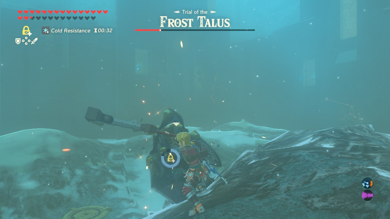 BOTW - The Final Trials - Attacking Frost Talus Weak Point