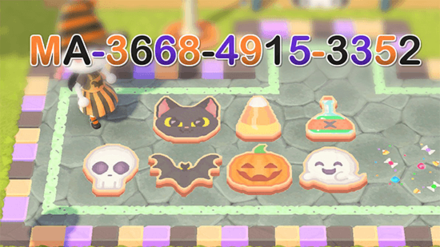 ACNH - Kuro - Halloween Stepping Stones