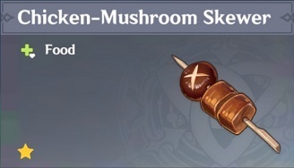 Genshin Impact - How to Get Chicken-Mushroom Skewer and Effects