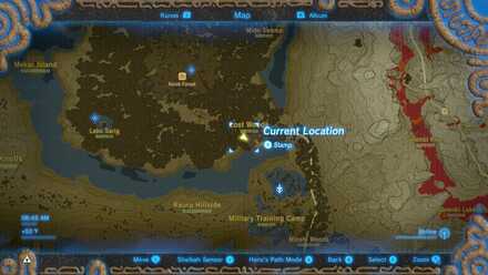 BOTW - EX Treasure Strange Mask EX Chest Map