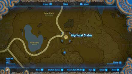 BOTW - EX Ancient Horse Rumors  Journal Map