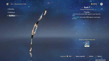 Genshin- Weapon Refinement