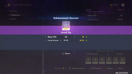 Genshin - Weapon Level Up Tap Enhance