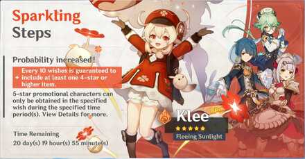 Genshin - Sparkling Steps - Klee Banner Version 1.0