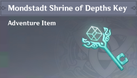 Mondstadt shrine of depths key