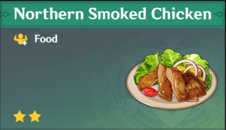 Genshin Impact - How to Get Northern Smoked Chicken and Effects