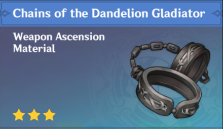 Genshin Impact - How to Get Chains of the Dandelion Gladiator and Effects
