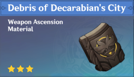 Genshin Impact - How to Get Debris of Decarabian