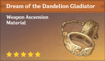 Genshin Impact - How to Get Dream of the Dandelion Gladiator and Effects