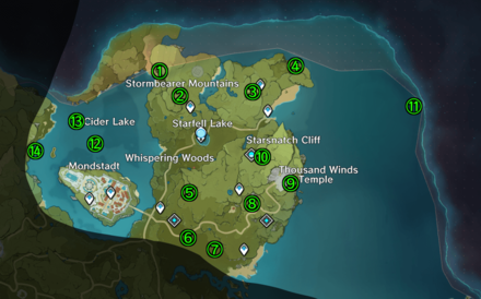 Anemoculus Locations And Map Genshin Impact Game8