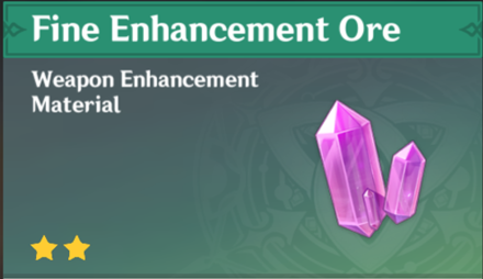 Genshin Impact - How to Get Fine Enhancement Ore and Effects