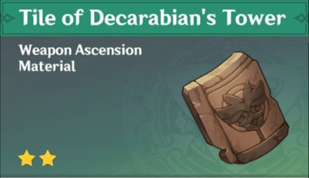 Genshin Impact - How to Get Tile of Decarabian