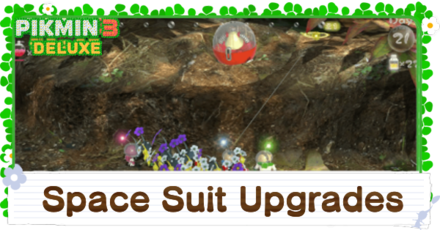 Pikmin 3 Deluxe Space Suit Upgrades