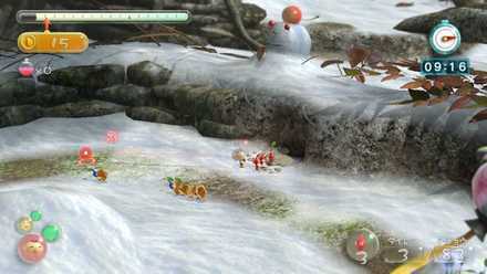 Fruit on the snowman