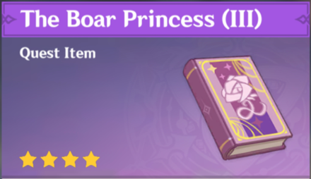 Genshin Impact - How to Get The Boar Princess (III) and Effects