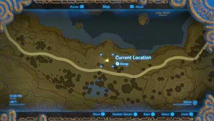 Puzzle Map Location (BotW) - The Ancient Rito Song