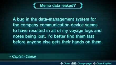 Memo data leaked? Image