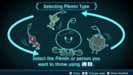 Selecting Pikmin Type Image