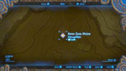 Shrine Map Location (BotW) - The Silent Swordswomen