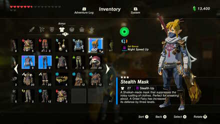 Stealth Set (BotW) - The Crowned Beast