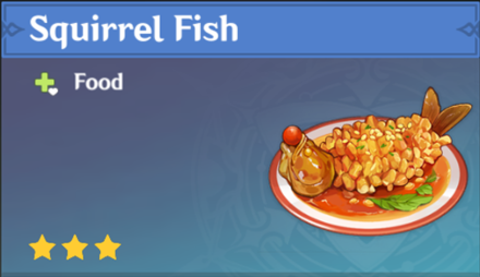 Genshin Impact - How to Get Squirrel Fish and Effects