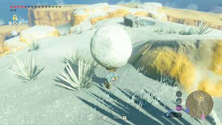 Prepare a Snowball (BotW) - Secret of the Snowy Peaks Shrine Quest
