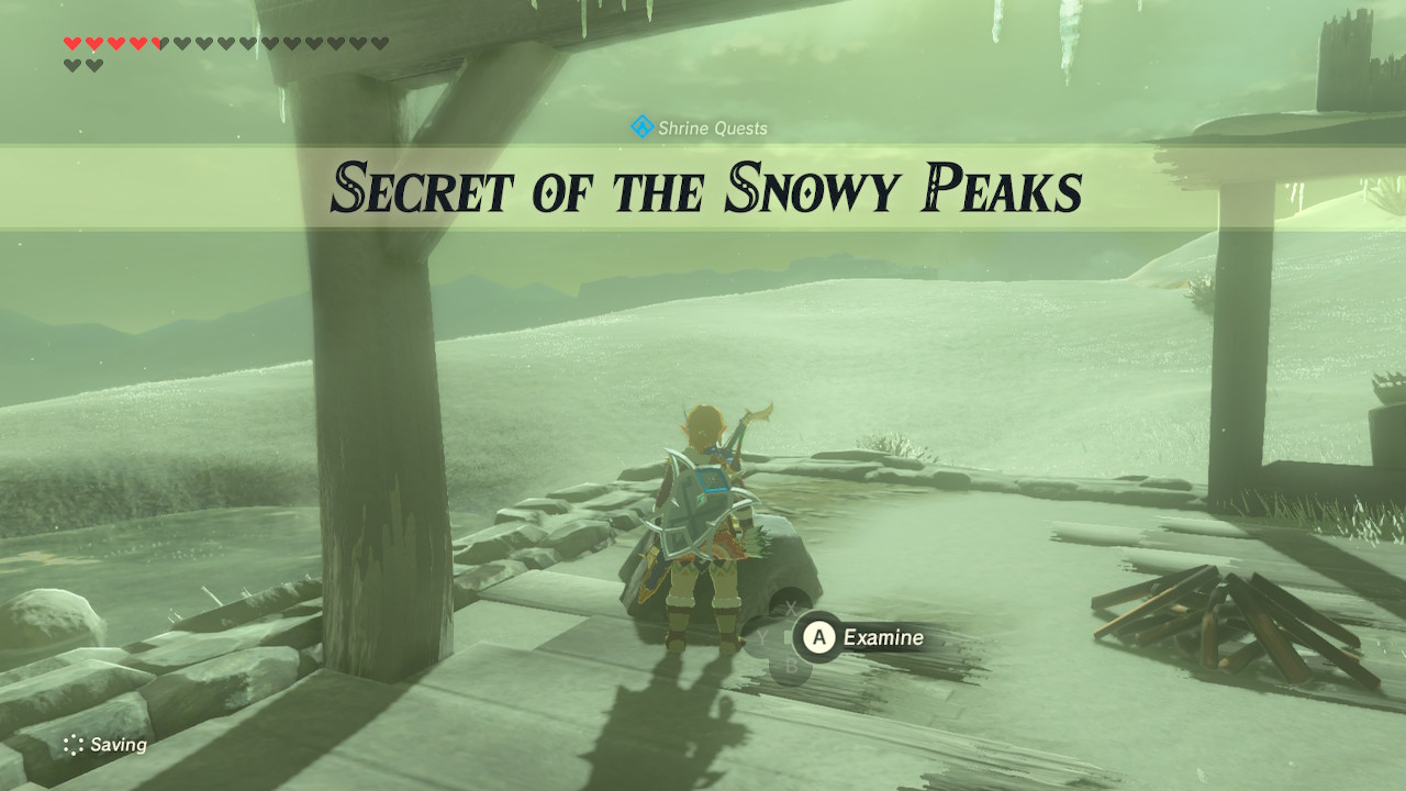 Secret of the Snowy Peaks Walkthrough Zelda Breath of the Wild (BotW
