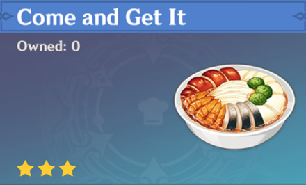 Genshin Impact - How to Get Come and Get It and Effects