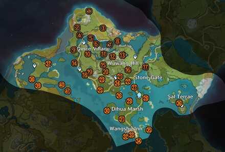 genshin impact map liyue - genshin impact