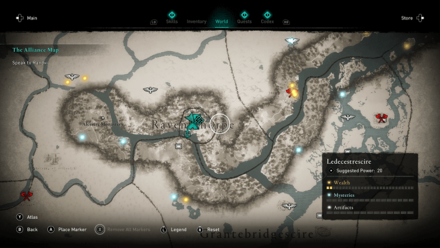 Assassin's Creed Valhalla Mission The Alliance Map