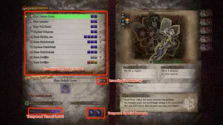 Tempered Investigation Quest Select Screen