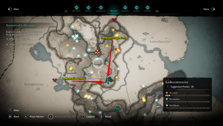 Rumors of Ledecestre - Find and speak to Ivarr full map.png