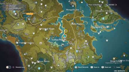 Genshin Impact - Endless Research Head to the marked area