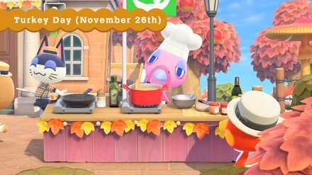 Turkey Day Dates, Items, and Activities | ACNH - Animal Crossing: New