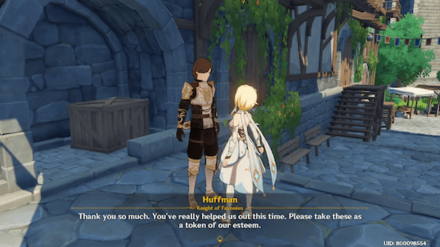 Genshin - Contingencies - Talk to Huffman for the reward