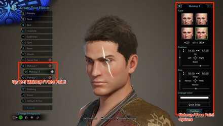 Make-up and Face Paint Customizations