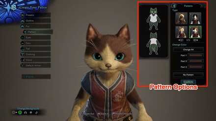 Palico Pattern Customization