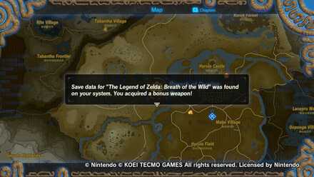 Obtained from Breath of the Wild Save File